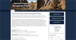 Desktop Screenshot of partnerspropertymgmt.com